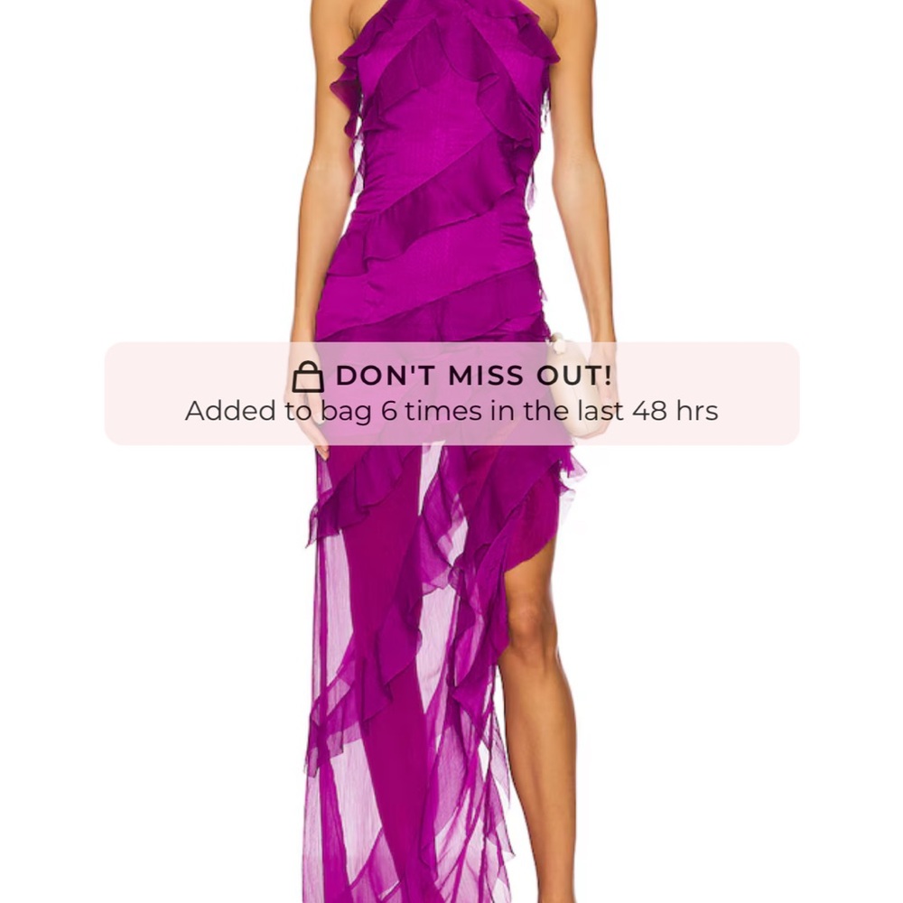 Elliatt Vibrant Purple Asymmetrical Dress